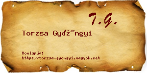 Torzsa Gyöngyi névjegykártya