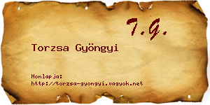 Torzsa Gyöngyi névjegykártya